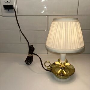 Baldwin Gold and White Table Lamp